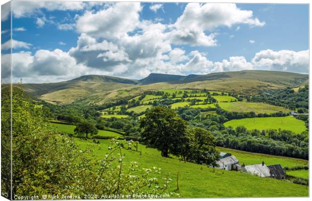 The Black Mountain Brecon Beacons  Canvas Print by Nick Jenkins