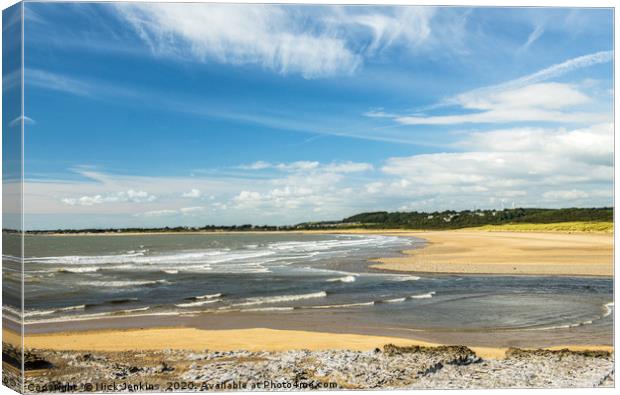 Estuary of the River Ogmore Ogmore by Sea Canvas Print by Nick Jenkins