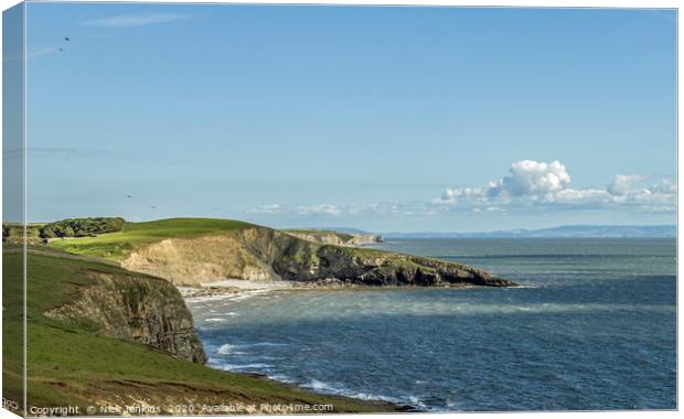 Dunraven Bay on the Glamorgan Heritage Coast Canvas Print by Nick Jenkins