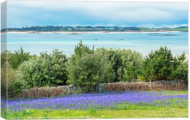 View from St Martins to Tresco Scilly Isles Canvas Print by Nick Jenkins