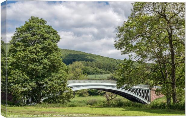 Bigsweir Bridge Crossing the River Wye Monmouthshi Canvas Print by Nick Jenkins