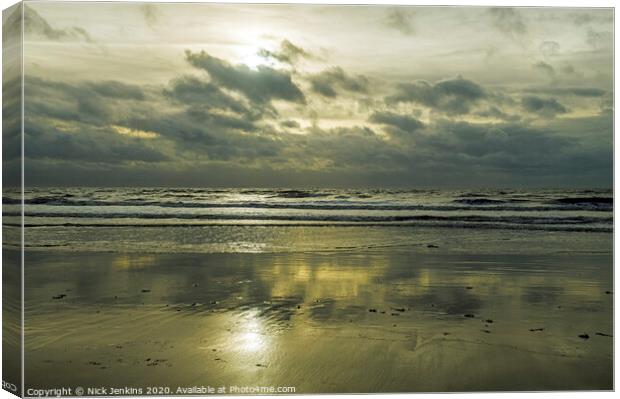 Dunraven Bay  Glamorgan Heritage Coast Wales Canvas Print by Nick Jenkins