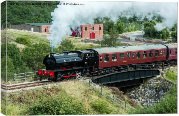 Steam Engine Pontypool and Blaenavon Heritage Rail Canvas Print by Nick Jenkins