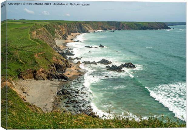 Marloes Beach Pembrokeshire Coast West Wales Canvas Print by Nick Jenkins