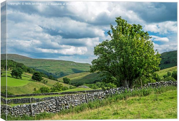 Langstrothdale View Yorkshire Dales National Park Canvas Print by Nick Jenkins