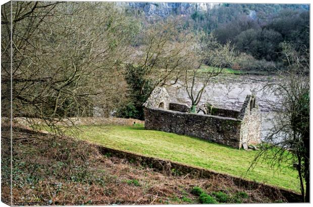 Remains of Lancaut Church Gloucestershire Canvas Print by Nick Jenkins