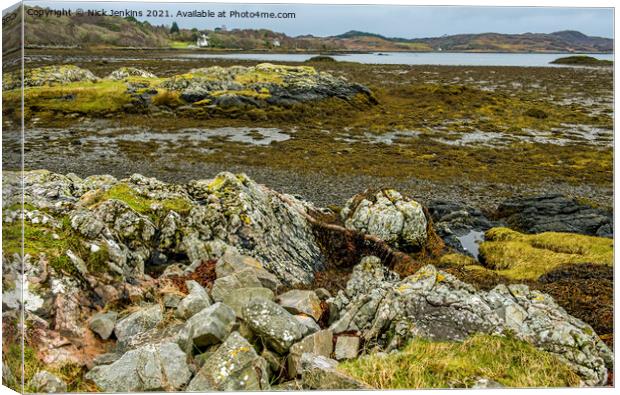 Arisaig Beach Lochaber Inverness-shire Scotland  Canvas Print by Nick Jenkins