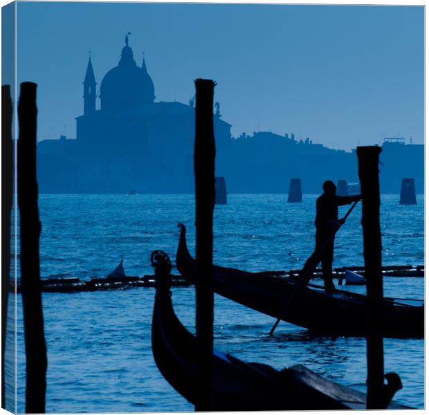 Venice in blue Canvas Print by kevin marston