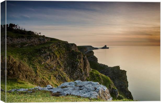 Worms head Sunset Canvas Print by Eric Pearce AWPF