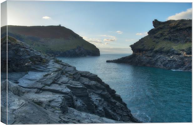 Boscastle Harbour Canvas Print by Eric Pearce AWPF