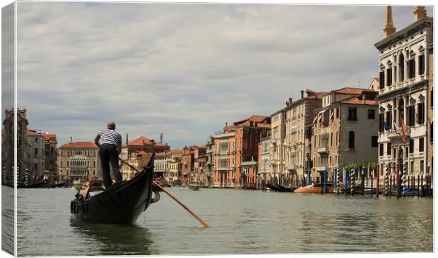Grand canal Venice  Canvas Print by Paul Fine