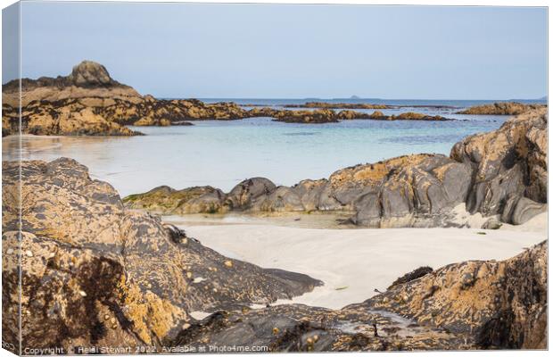 White Strand of the Monks Canvas Print by Heidi Stewart