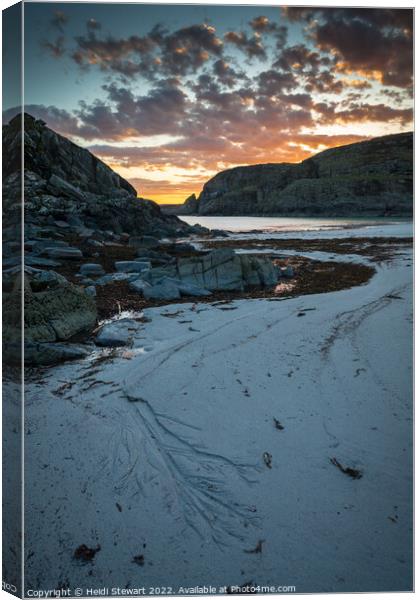 Kilvickeon Beach Mull Canvas Print by Heidi Stewart