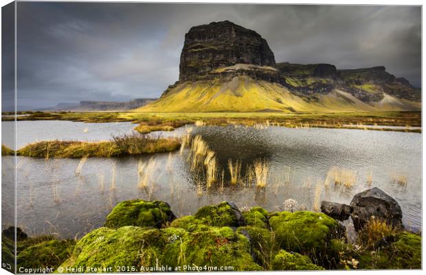 The Giant of Mt Lomagnupur in Iceland Canvas Print by Heidi Stewart