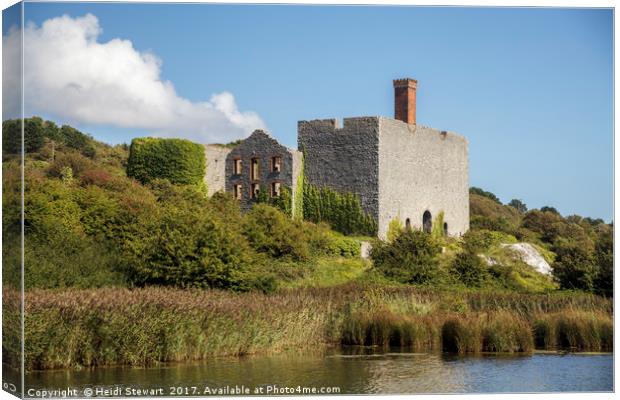 Old Lime Works, Aberthaw in south Wales Canvas Print by Heidi Stewart