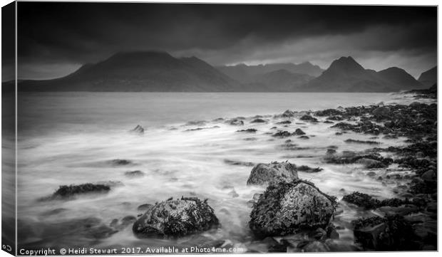 Elgol and the Black Cuillins Canvas Print by Heidi Stewart