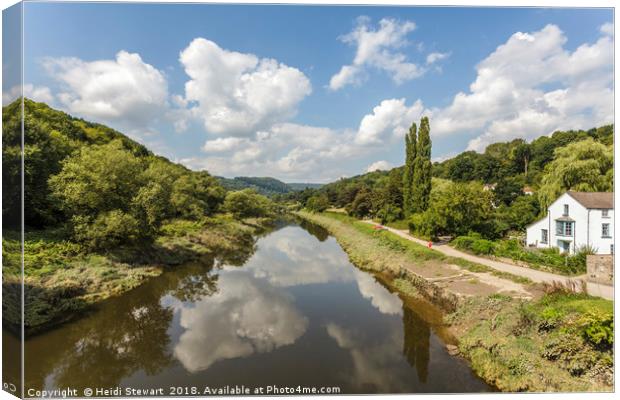 The River Wye from Bigsweir, Monmouthshire Canvas Print by Heidi Stewart