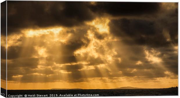 The Evening Glow Canvas Print by Heidi Stewart