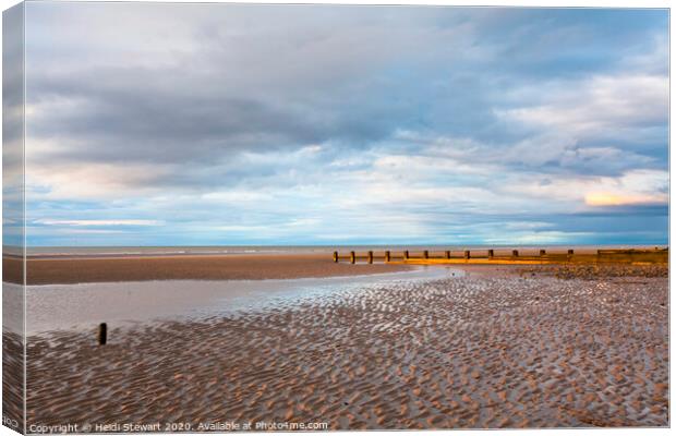 Rhyl Beach Canvas Print by Heidi Stewart