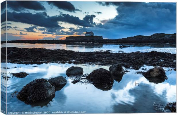 St Cwyfans Church, Anglesey Canvas Print by Heidi Stewart