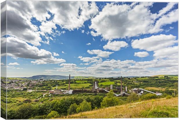 Cwm Colliery, near Beddau, South Wales Canvas Print by Heidi Stewart