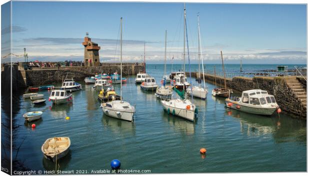 Lynmouth Harbour  Canvas Print by Heidi Stewart