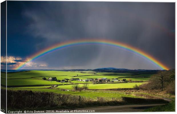 North Poorton Rainbow Canvas Print by Kris Dutson