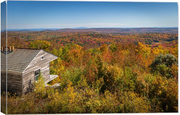 Beautiful view from Hogback Mountain, Vermont, United States. Canvas Print by Richard Morgan