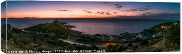 Bracelet Bay, Mumbles Swansea. Canvas Print by Richard Morgan