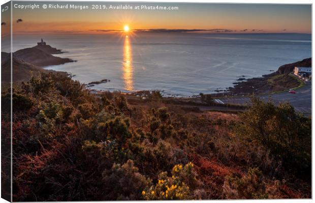 Bracelet Bay, Sunrise Canvas Print by Richard Morgan