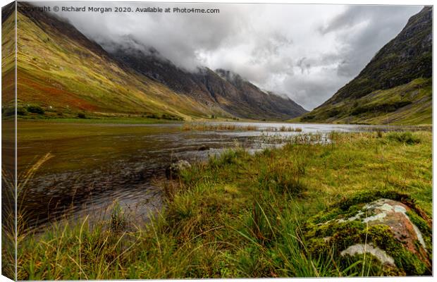 Glencoe Mountain Range. Canvas Print by Richard Morgan