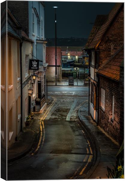 Before daybreak in the old town...East Sandgate. S Canvas Print by Cliff Miller