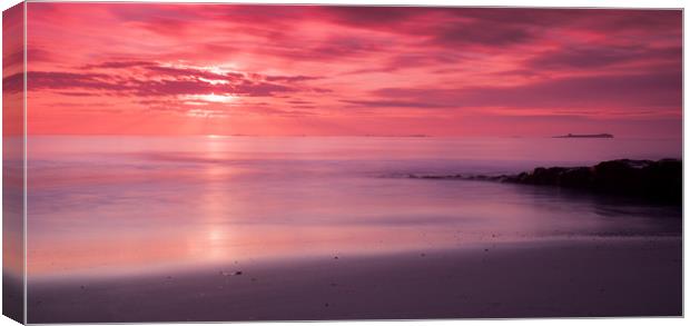 Sunrise on milky waters Canvas Print by Anthony Simpson