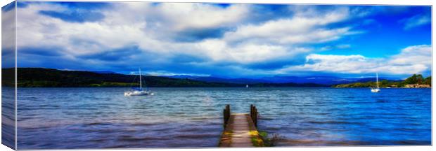 Storm brew over Windermere Canvas Print by Anthony Simpson