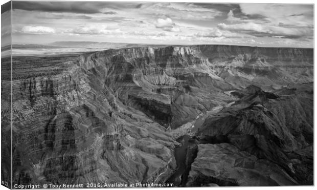 Aerial View of The Grand Canyon Canvas Print by Toby Bennett