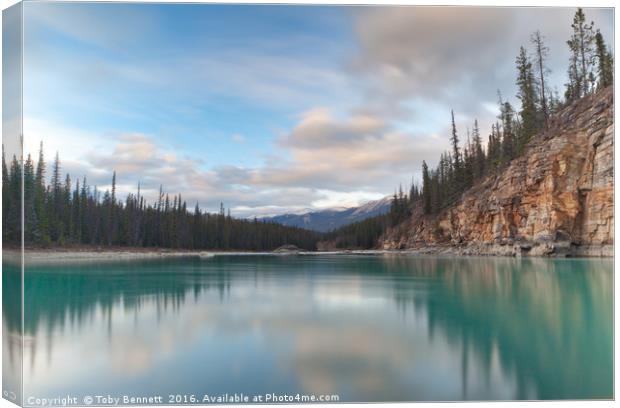 Turquoise Lake Canada Canvas Print by Toby Bennett