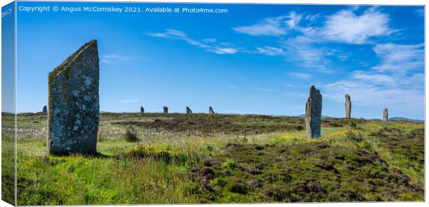 Ring of Brodgar stone circle, Mainland Orkney Canvas Print by Angus McComiskey