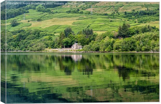 Tranquil Loch Tay, Perthshire Canvas Print by Angus McComiskey