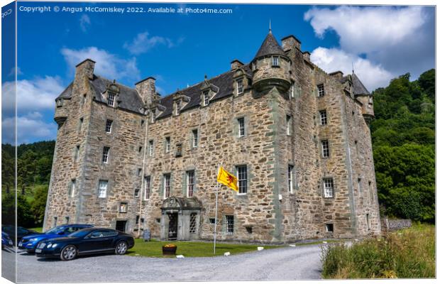 Castle Menzies in Perthshire, Scotland Canvas Print by Angus McComiskey