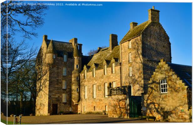 Kellie Castle golden hour, East Neuk of Fife Canvas Print by Angus McComiskey