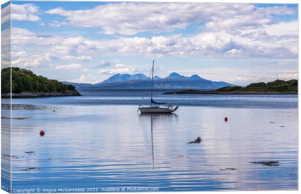 Samalaman Bay, Ardnamurchan Peninsula Canvas Print by Angus McComiskey