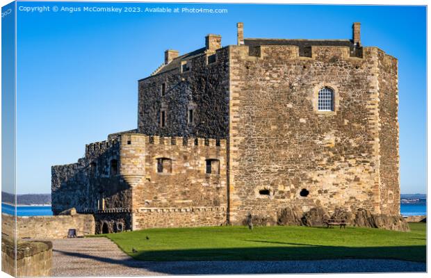 Blackness Castle Scotland Canvas Print by Angus McComiskey