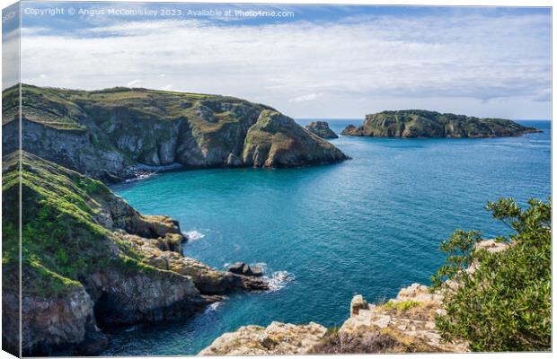 Port a la Jument Bay on Sark, Channel Islands Canvas Print by Angus McComiskey