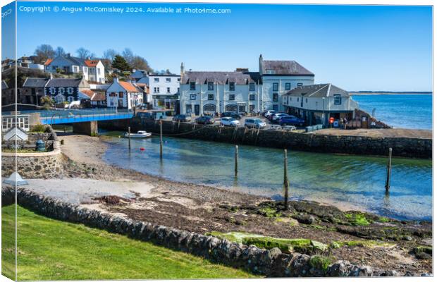 Crusoe Hotel in Lower Largo in Fife, Scotland Canvas Print by Angus McComiskey