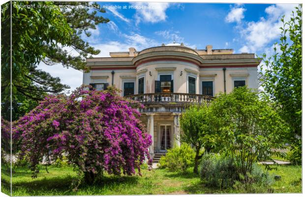 Villa Mon Repos, Island of Corfu, Greece Canvas Print by Angus McComiskey