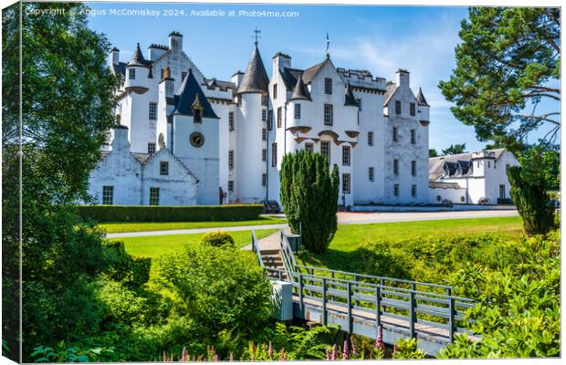 Blair Castle, Blair Atholl, Perthshire, Scotland Canvas Print by Angus McComiskey