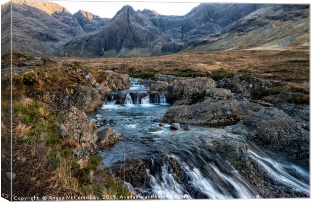 Fairy Pools Isle of Skye Canvas Print by Angus McComiskey