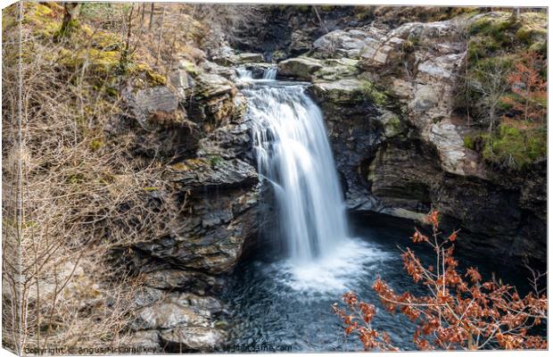 Falls of Falloch Canvas Print by Angus McComiskey