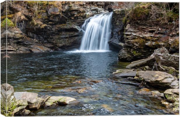 Falls of Falloch 2 Canvas Print by Angus McComiskey