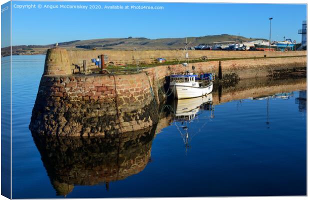 Entrance to Cromarty harbour Canvas Print by Angus McComiskey